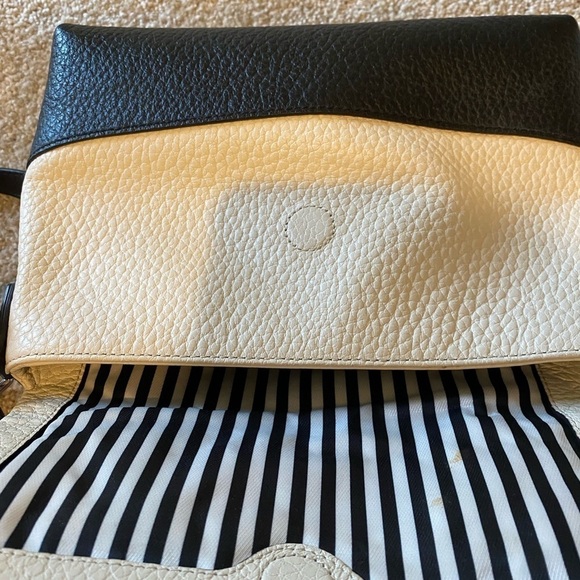 Kate Spade Black and White Fold Over Purse - Picture 15 of 16